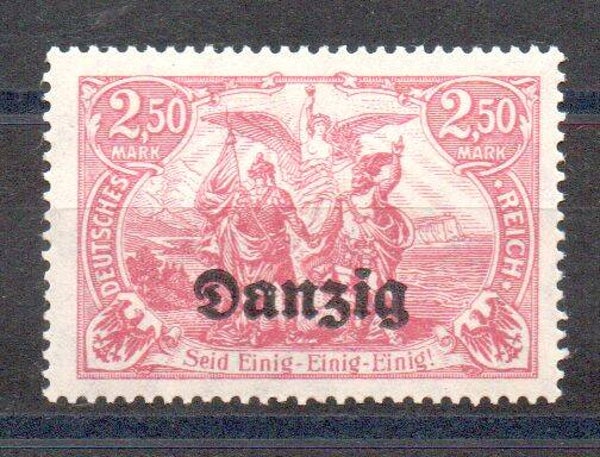 m512b- Danzig  Nr. 12b ungebraucht/ *