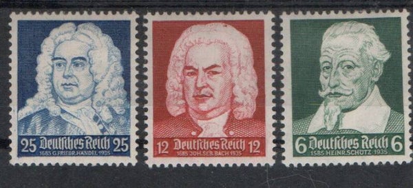 m6-Deutsches Reich Nr. 573-575 ungebraucht/ *
