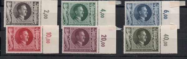 m66-Deutsches Reich Nr. 844-849 ungebraucht/ *