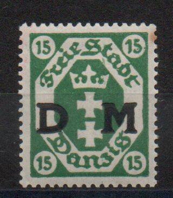 Danzig  Dienst Nr. 3 postfrisch/ **