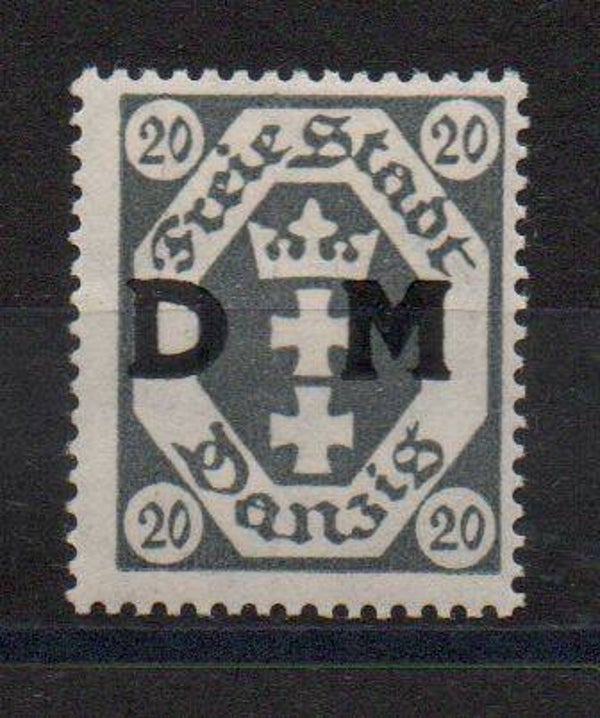 Danzig  Dienst Nr. 17 ungebraucht/ *