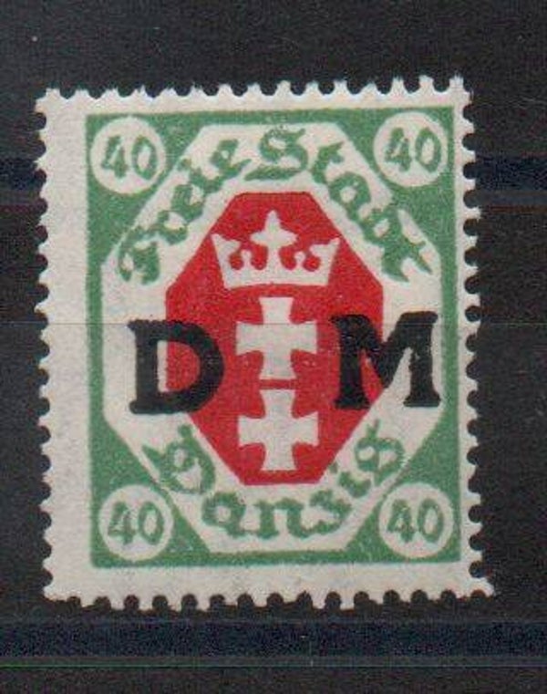Danzig  Dienst Nr. 7 postfrisch/ **