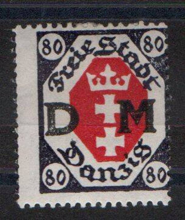 Danzig  Dienst Nr. 10 ungebraucht/ *