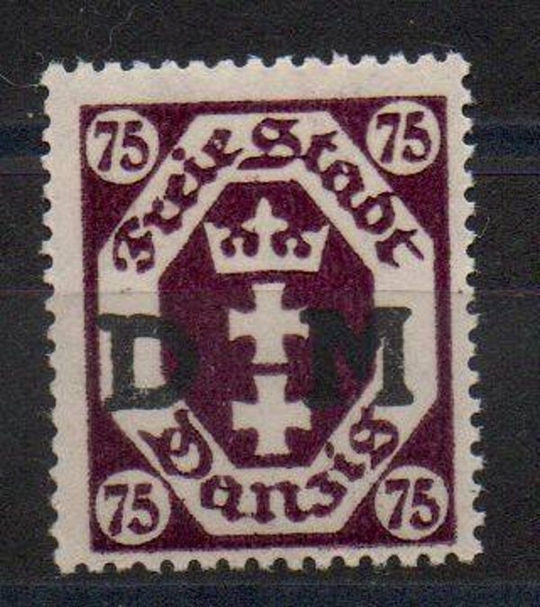 Danzig  Dienst Nr. 15 postfrisch/ **