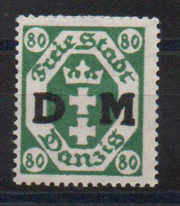 Danzig  Dienst Nr. 16 ungebraucht/ *