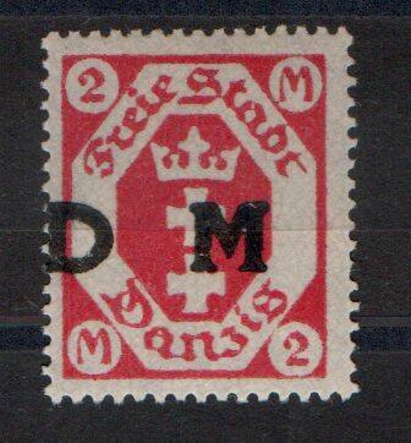 Danzig  Dienst Nr. 18 ungebraucht/ *