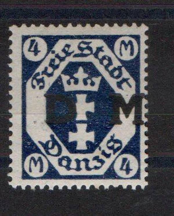 Danzig  Dienst Nr. 20 ungebraucht/ *