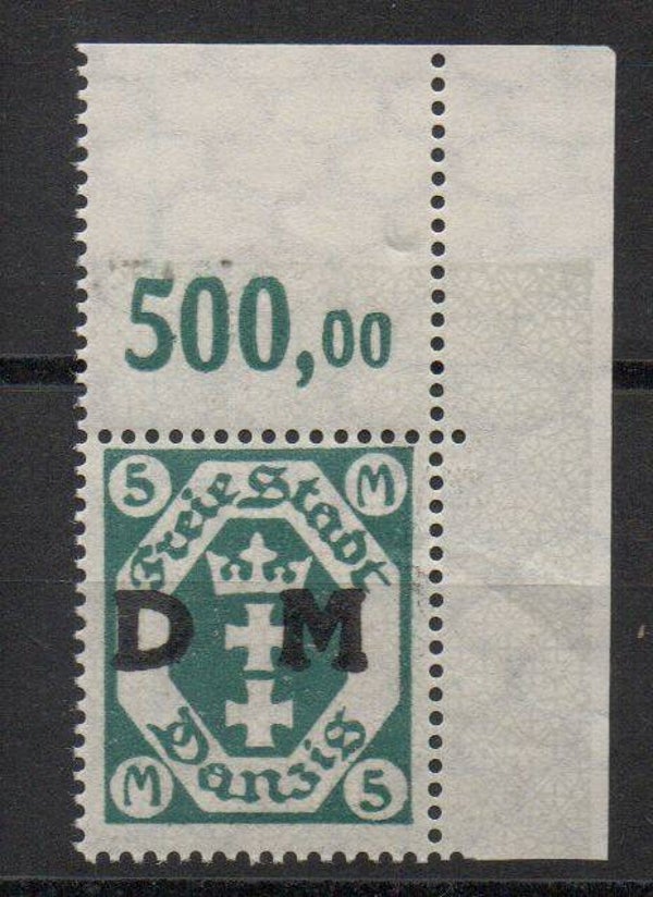Danzig Dienst Nr. 30Y postfrisch/ *