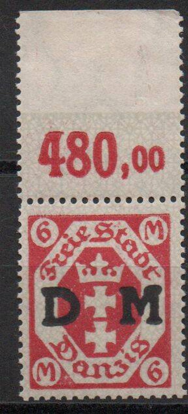 Danzig Dienst Nr. 26a postfrisch/ *