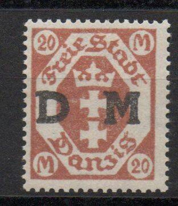 Danzig Dienst Nr. 28 postfrisch/ *