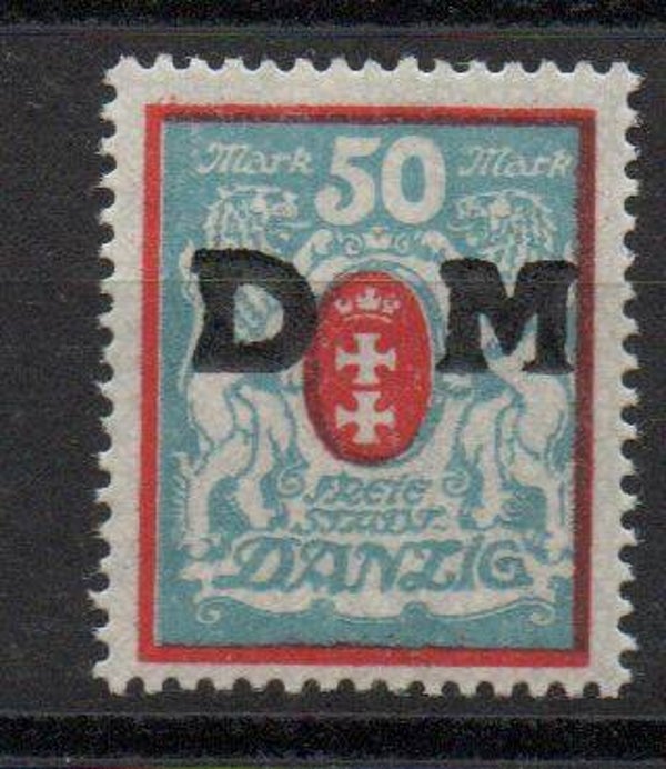 Danzig Dienst Nr. 33X postfrisch/ *