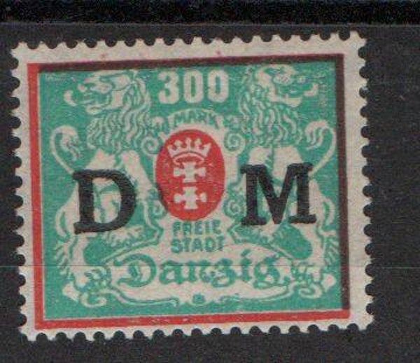 Danzig Dienst Nr. 35 postfrisch/ *