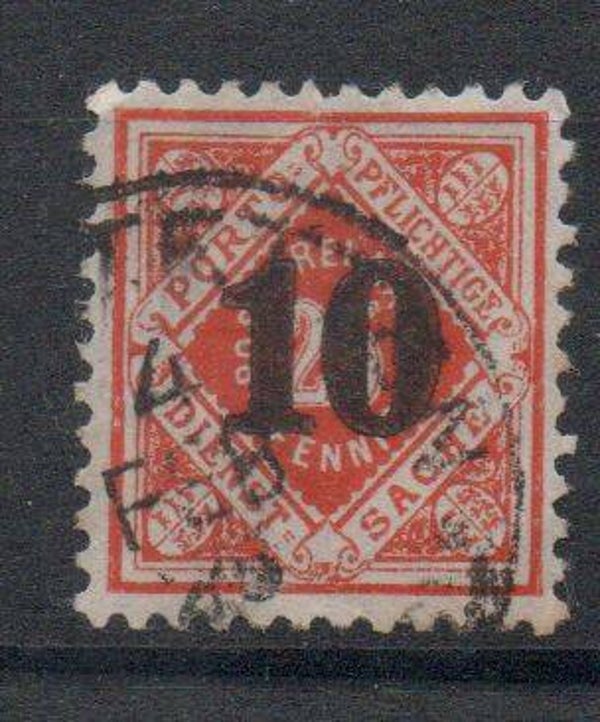 Württemberg Dienst Nr. 186 gestempelt/ o