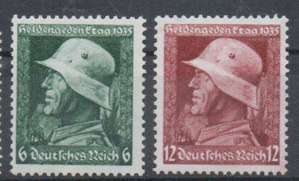 m89-Deutsches Reich Nr. 569y-570y postfrisch/ **