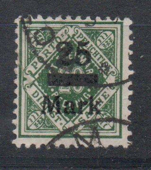 Württemberg Dienst Nr. 163 gestempelt/ o