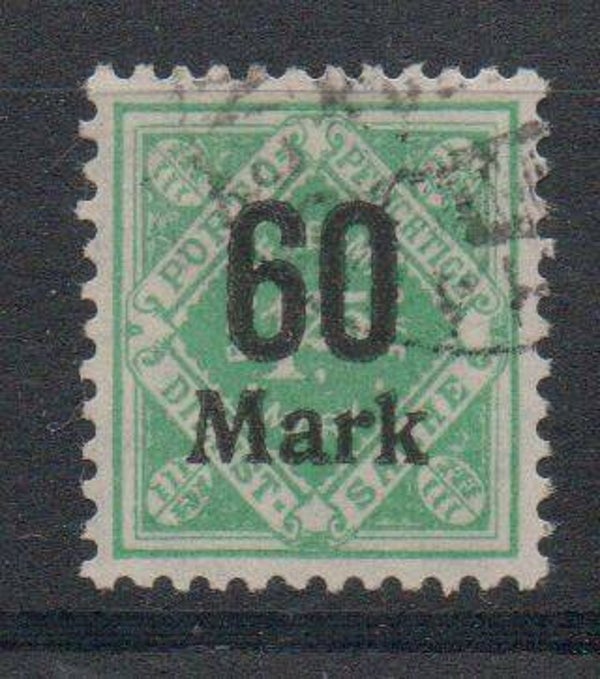 Württemberg Dienst Nr. 166 gestempelt/ o