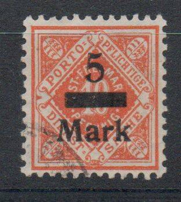 Württemberg Dienst Nr. 159 gestempelt/ o