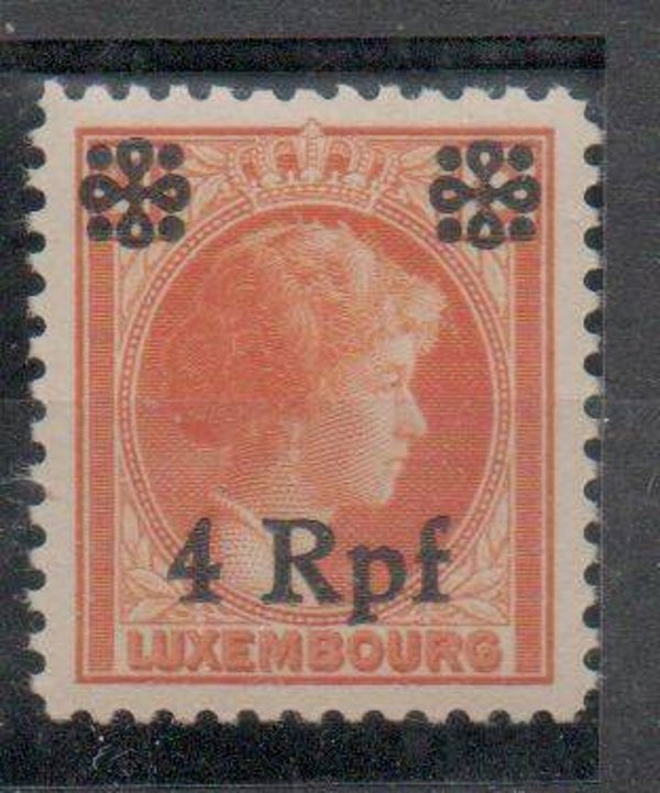Deutsche Besetzung Luxemburg Nr. 18 II postfrisch/ **
