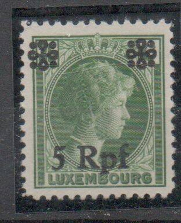 Deutsche Besetzung Luxemburg Nr. 19 II postfrisch/ **