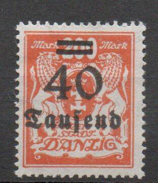 Danzig Nr. 158 ungebraucht/ *