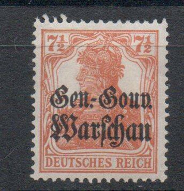 Deutsche Besetzung Polen Nr. 9a ungebraucht/ *