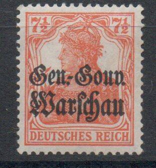 Deutsche Besetzung Polen Nr. 9b postfrisch/ **