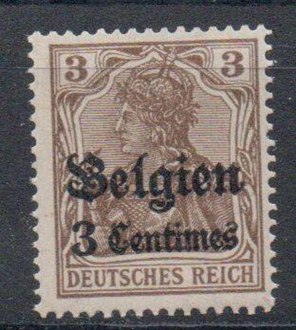 Deutsche Besetzung Belgien Nr. 1 postfrisch/ **