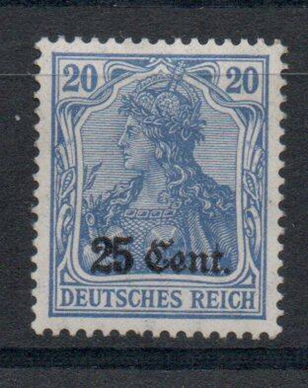 Deutsche Besetzung Etappe West Nr. 6aI ungebraucht/ *