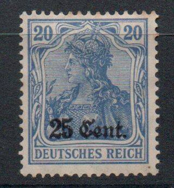 Deutsche Besetzung Etappe West Nr. 6c ungebraucht/ *