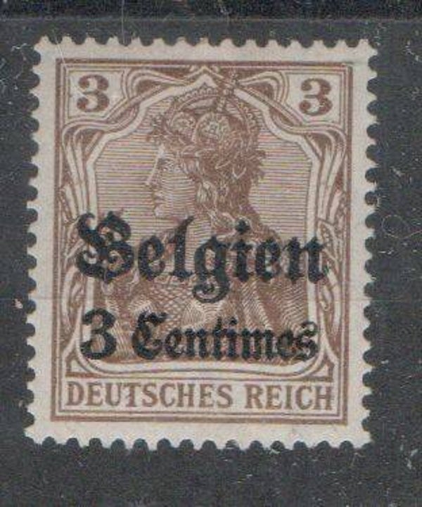 Deutsche Besetzung Belgien Nr. 1 ungebraucht/ *