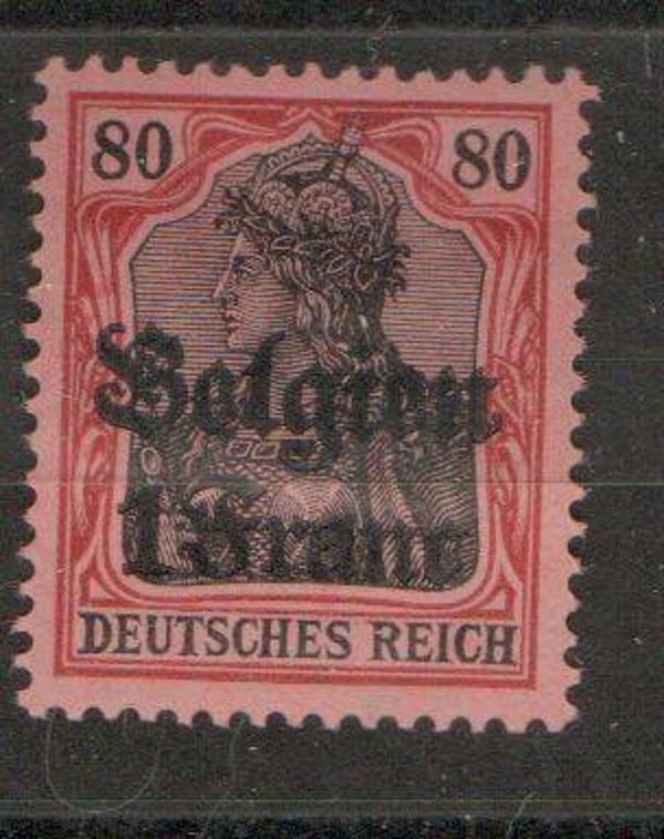 Deutsche Besetzung Belgien Nr. 7 ungebraucht/ *