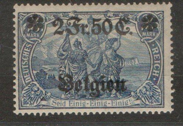 Deutsche Besetzung Belgien Nr. 9 ungebraucht/ *
