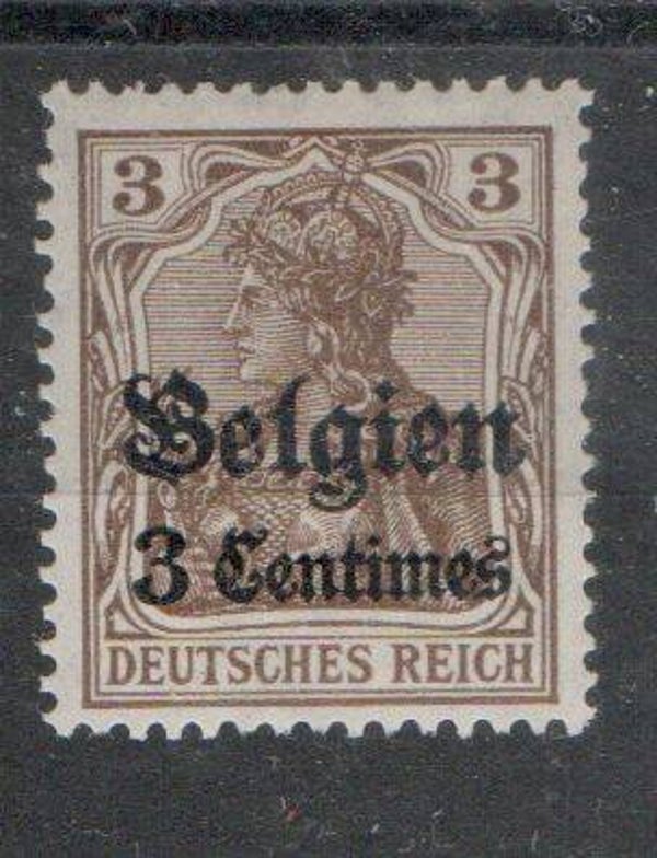 Deutsche Besetzung Belgien Nr. 1 ungebraucht/ *