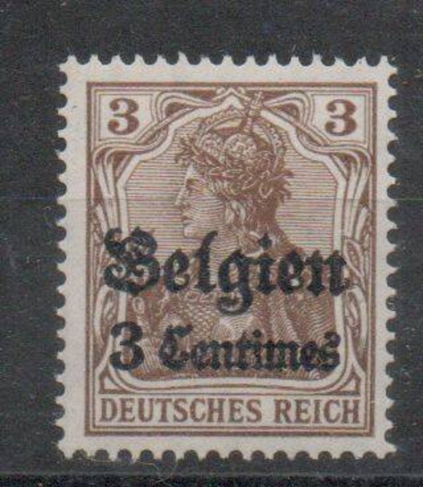 Deutsche Besetzung Belgien Nr. 1 postfrisch/ **