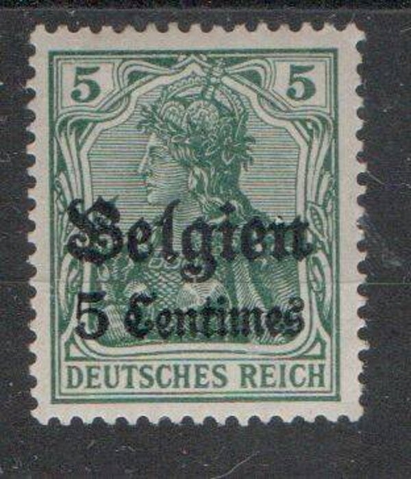 Deutsche Besetzung Belgien Nr. 2 ungebraucht/ *
