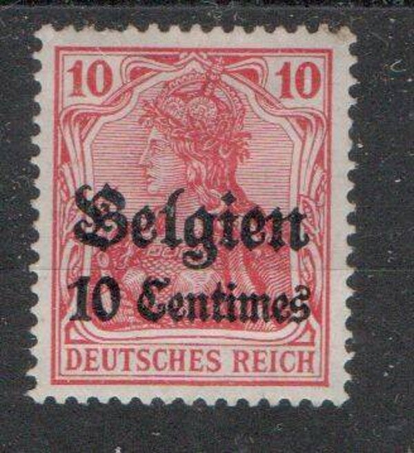 Deutsche Besetzung Belgien Nr. 3 ungebraucht/ *