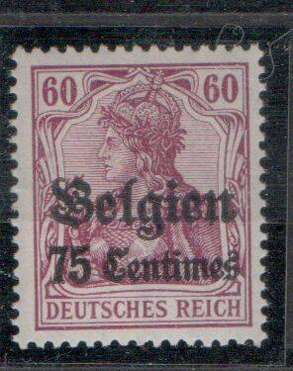 Deutsche Besetzung Belgien Nr. 6 ungebraucht/ *