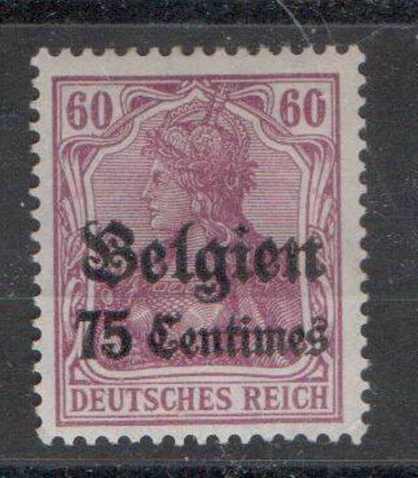 Deutsche Besetzung Belgien Nr. 6 ungebraucht/ *