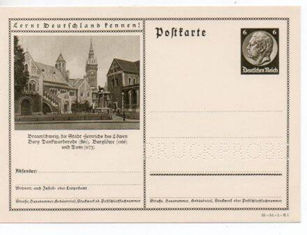 Deutsches Reich Bildpostkarte P236/ 35-54-1-B1 Druckprobe *