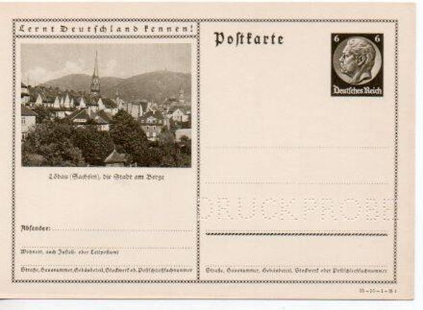 Deutsches Reich Bildpostkarte P236/ 35-55-1-B4 Druckprobe *