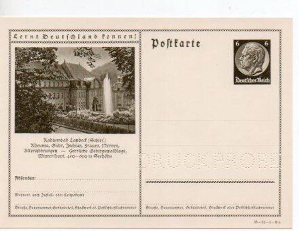 Deutsches Reich Bildpostkarte P236/ 35-55-1-B6 Druckprobe *