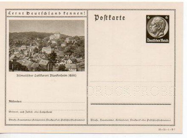 Deutsches Reich Bildpostkarte P236/ 35-55-1-B7 Druckprobe *