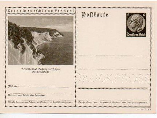 p105-Deutsches Reich Bildpostkarte P236/ 35-56-1-B2 Druckprobe *