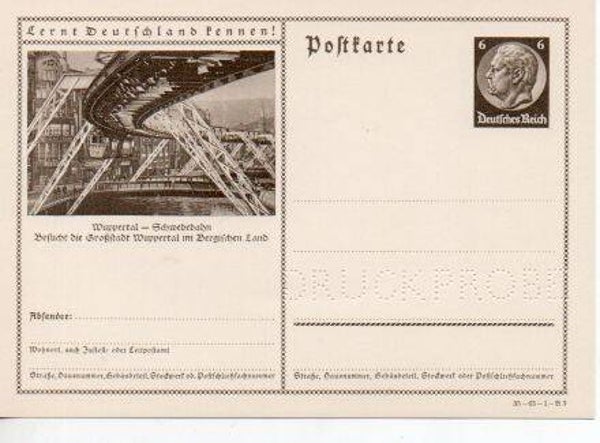 Deutsches Reich Bildpostkarte P236/ 35-65-1-B3 Druckprobe *