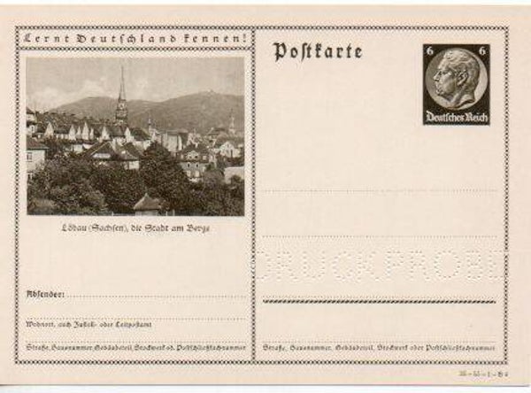 Deutsches Reich Bildpostkarte P236/ 35-55-1-B4 Druckprobe *