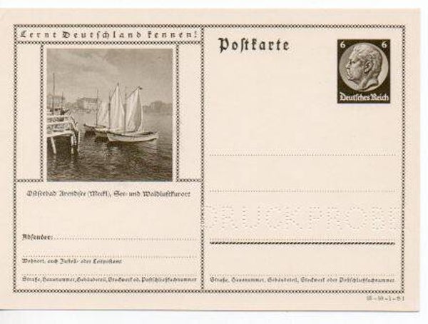 Deutsches Reich Bildpostkarte P236/ 35-56-1-B1 Druckprobe *