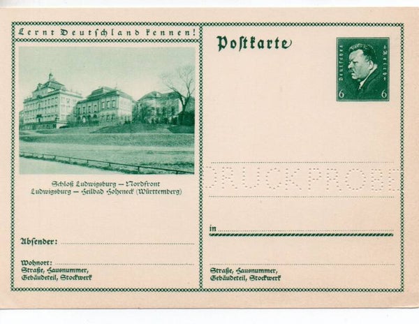Deutsches Reich Bildpostkarte P202/ 067 Druckprobe *