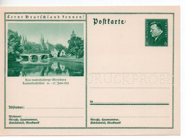 Deutsches Reich Bildpostkarte P202/ 070 Druckprobe *