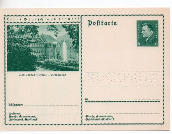 Deutsches Reich Bildpostkarte P202/ 032b Druckprobe *