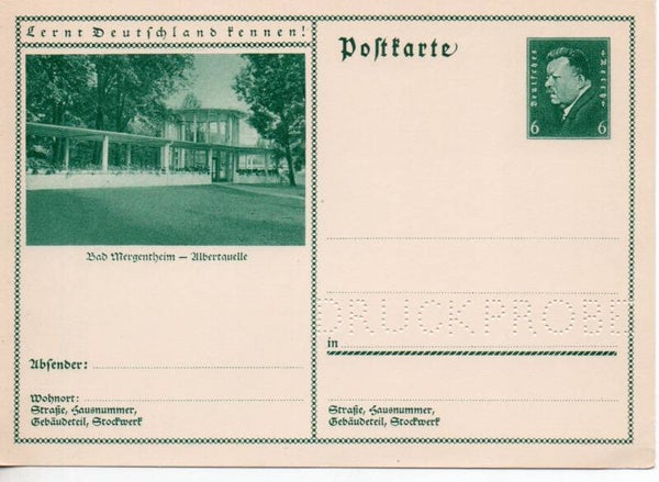 Deutsches Reich Bildpostkarte P202/ 069 Druckprobe *